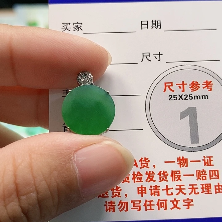 【闪购商品】翡翠颈饰18K金镶嵌翡翠