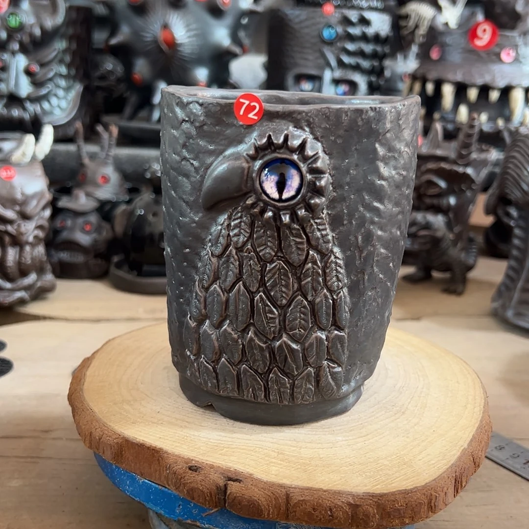 72号，手捏手刻，内口9外高12.2