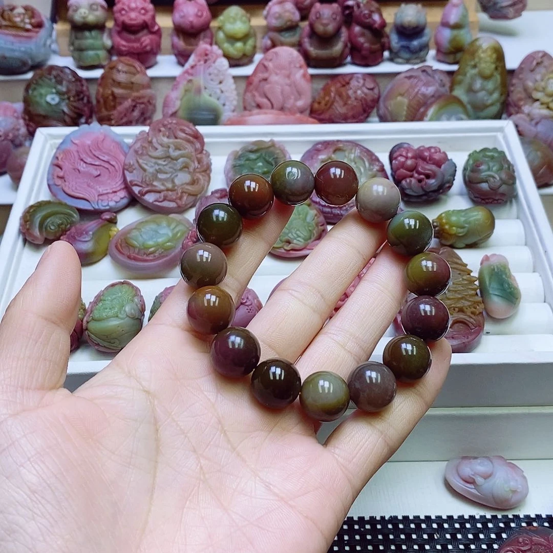 玛瑙/玉髓盐源玛瑙手串未镶嵌