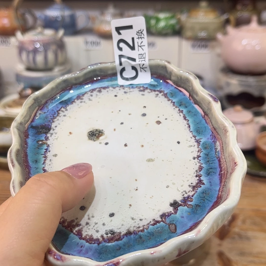 朱泥茶杯汤***兔陶瓷艺术