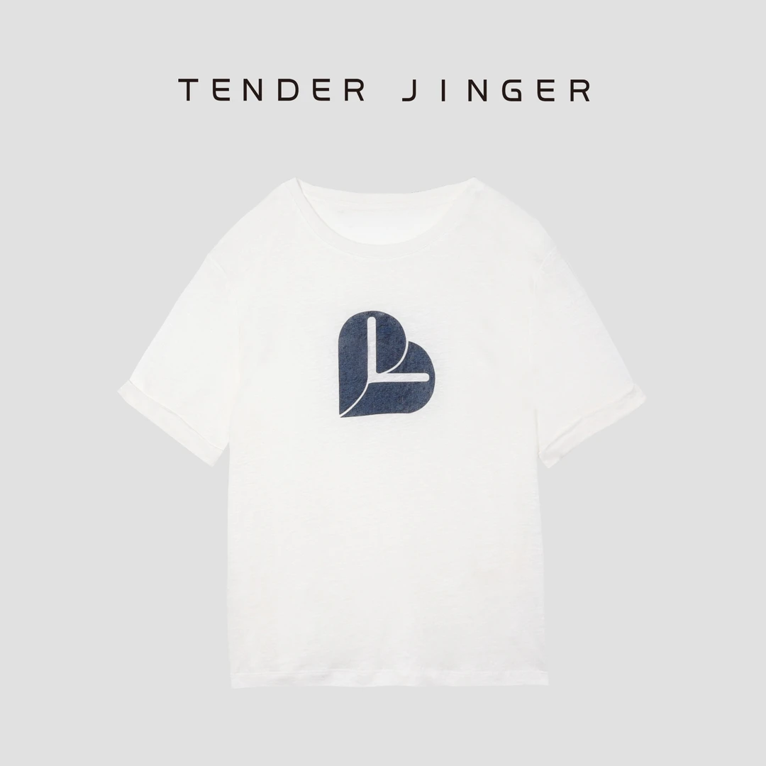 【专柜】2024夏天女士舒适圆领亚麻短袖T恤T42ZZS433S