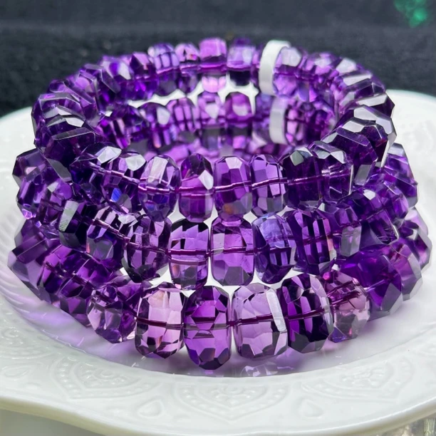 天然收藏级乌拉圭钻切紫水晶男女送礼全美高货