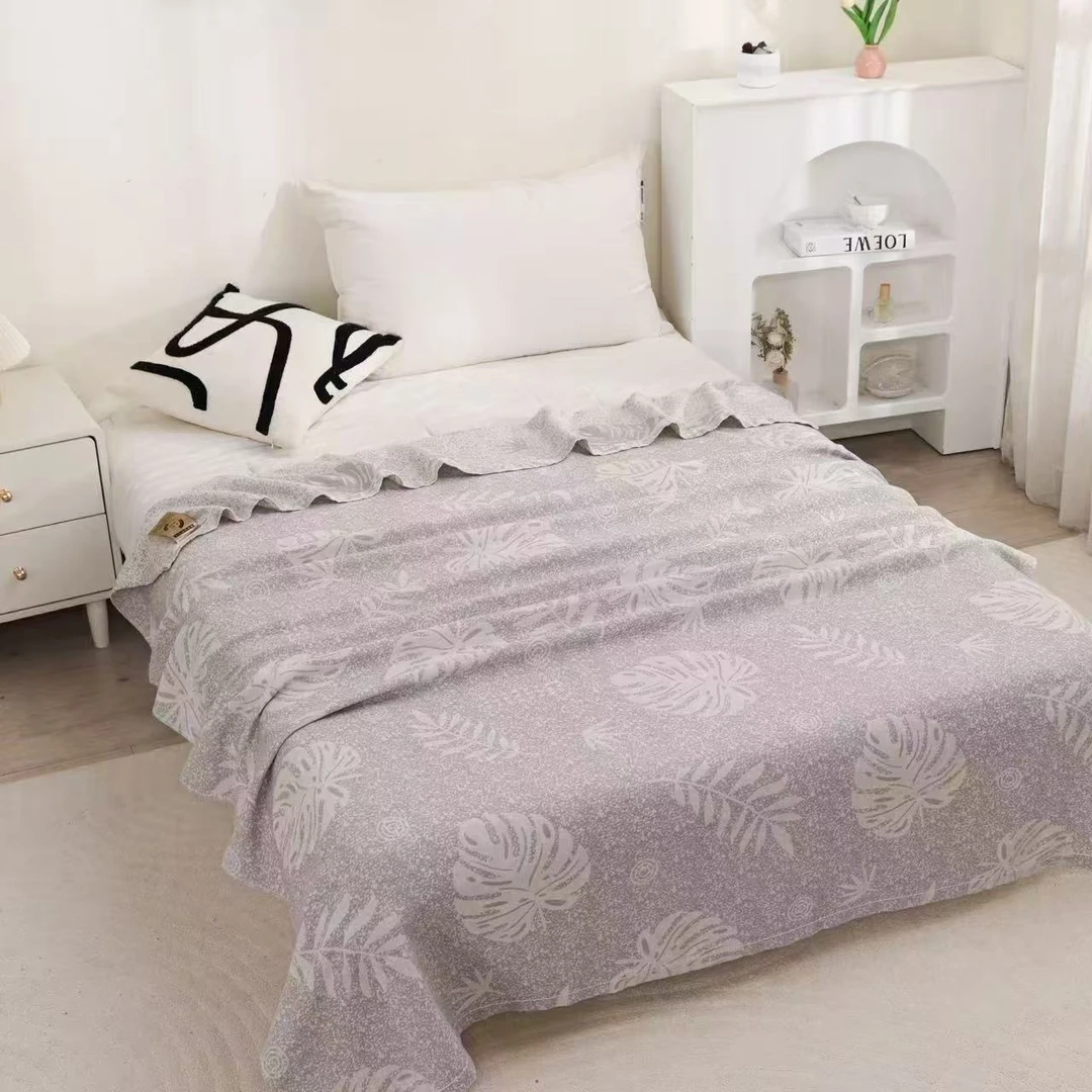 罗布麻纱布盖毯床盖多层汉麻盖毯夏季凉席毛巾被四季床盖