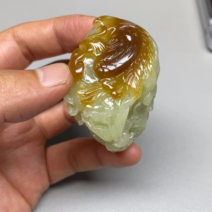 和田玉未镶嵌吊坠(不含链)卡**多