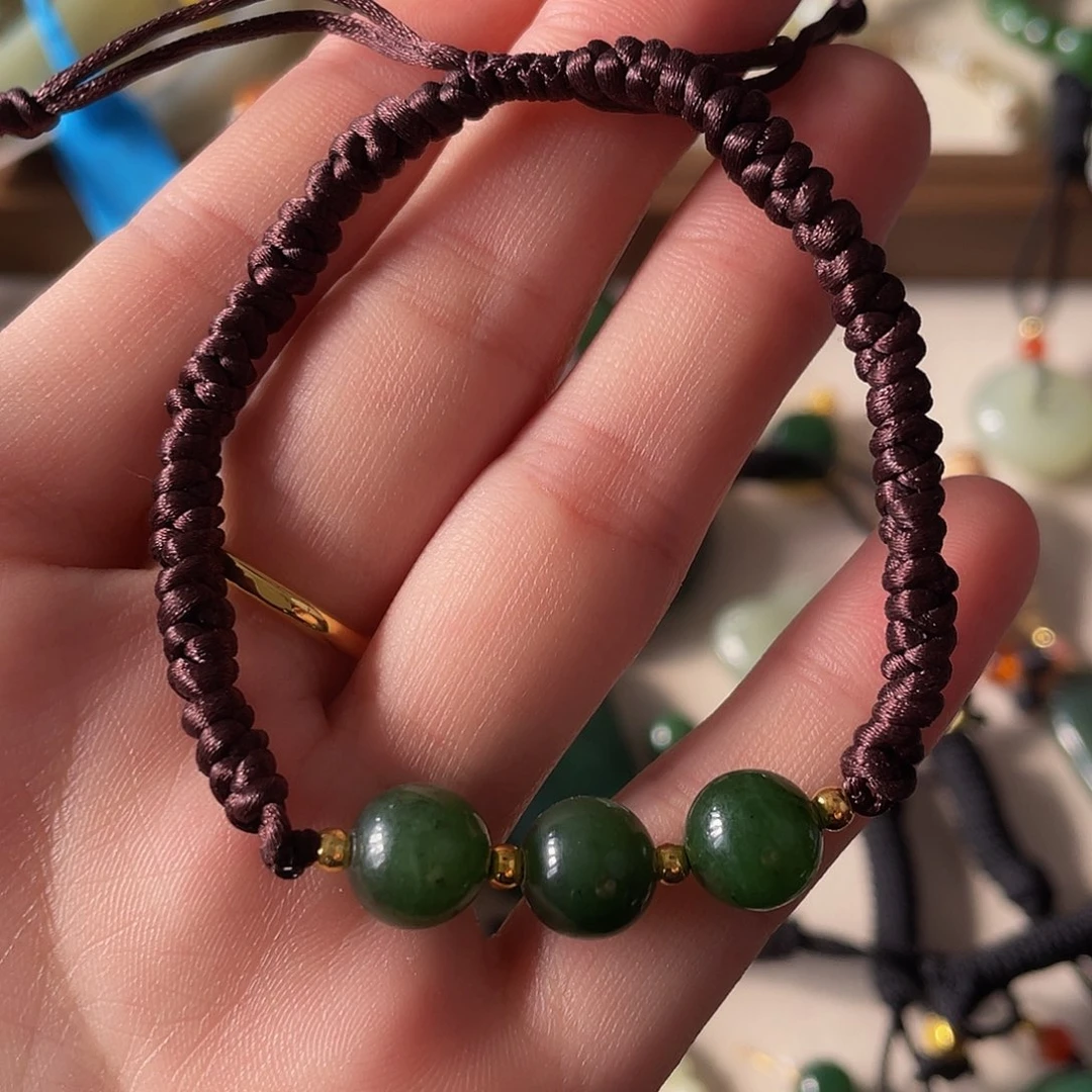 和田玉未镶嵌手绳