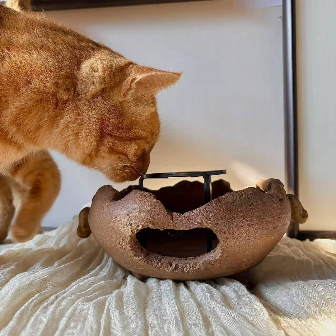 小喜宅（黄） 喜宅吉祥火钵（直径约18cm）