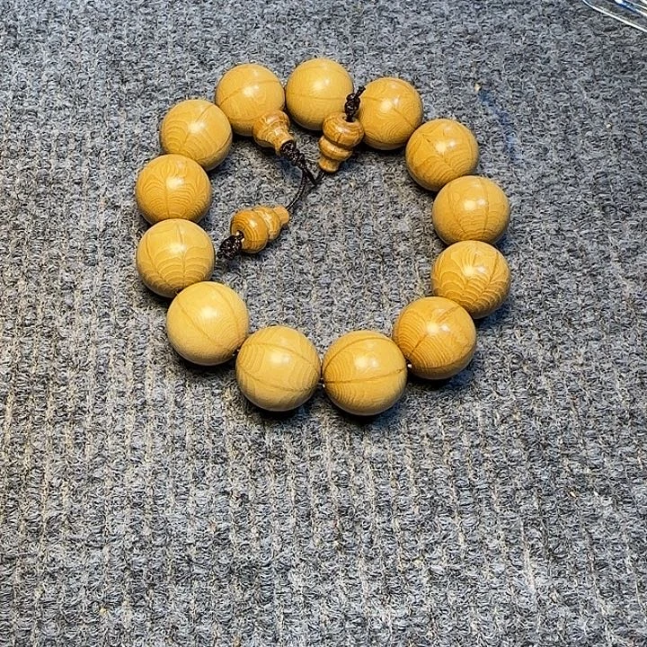 水***何六道木全陈化老料把件串