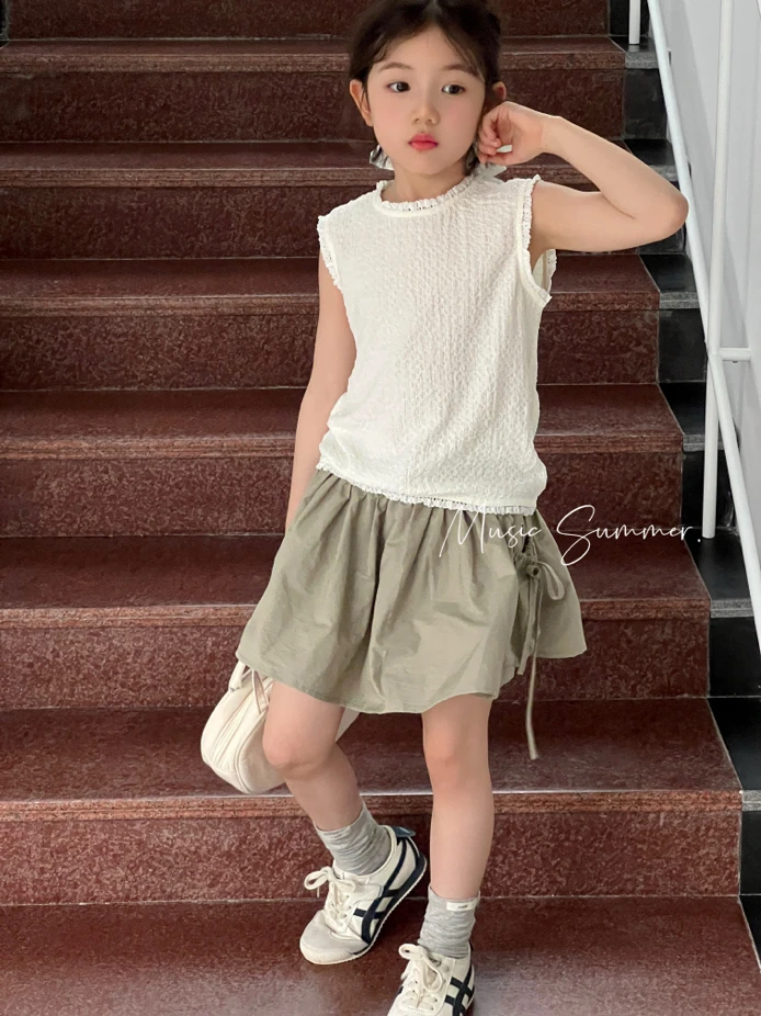 【郭郭童品】木➕背心短裙套装11328