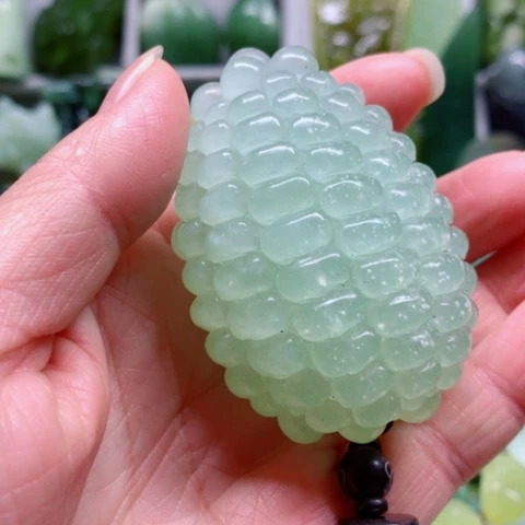 蛇纹石玉未镶嵌手把件