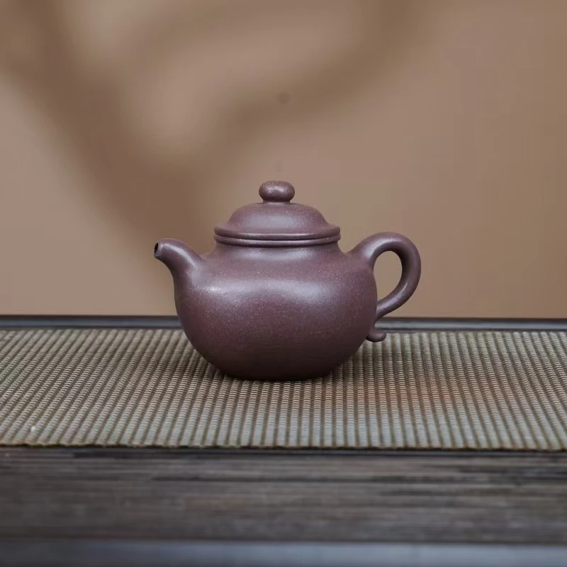 LHB满砂天青【莲子】宜兴黄龙山原矿手工紫砂壶240cc