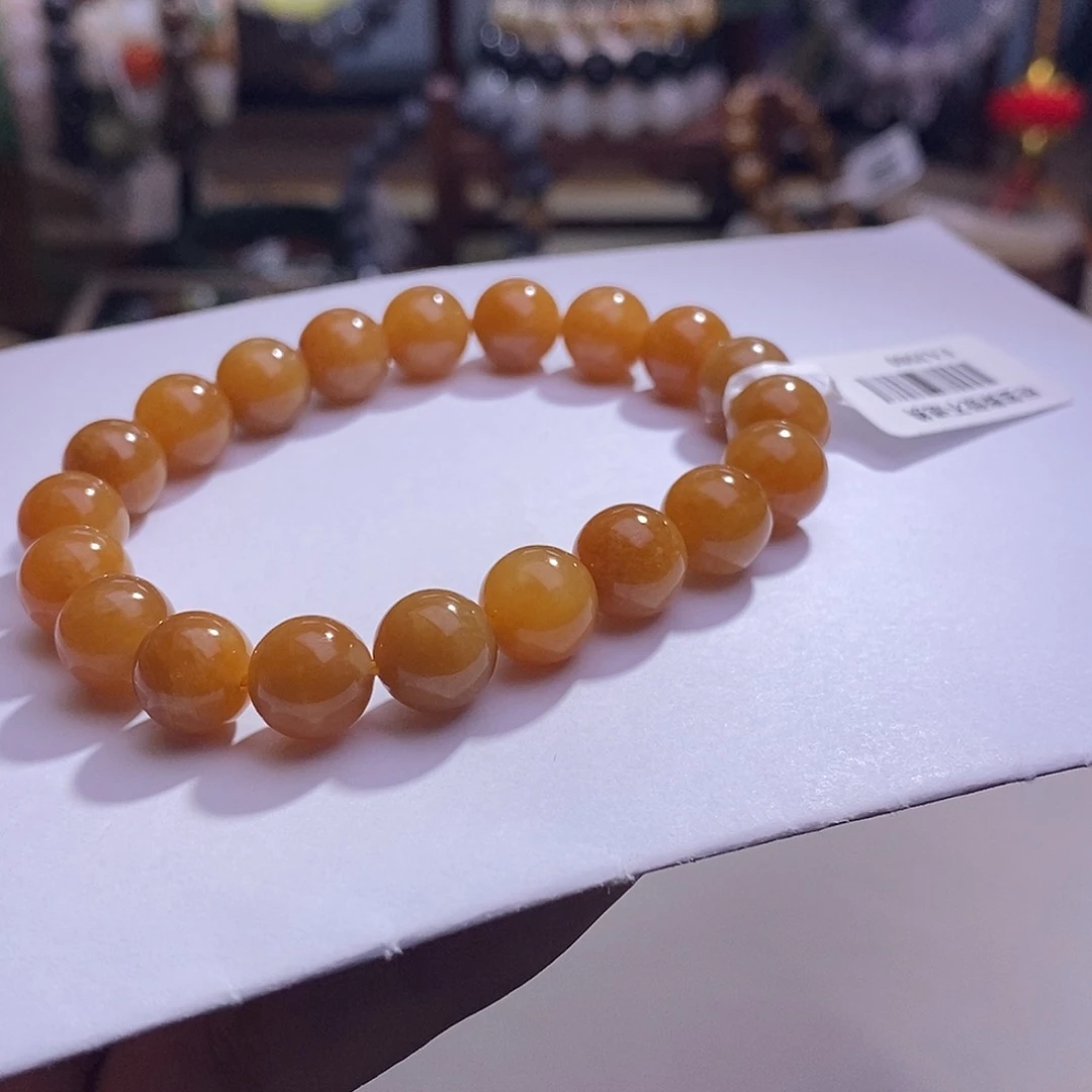 颈饰未镶嵌和田玉毕业级新疆且末糖手链10m