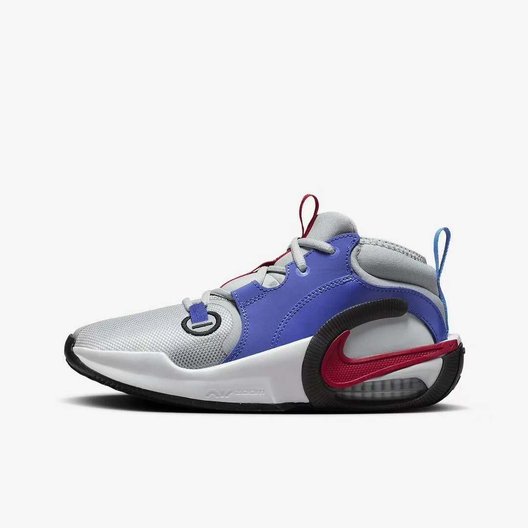 正品耐克NIKE儿童中大童时尚缓震魔术贴舒适篮球运动鞋FB2689