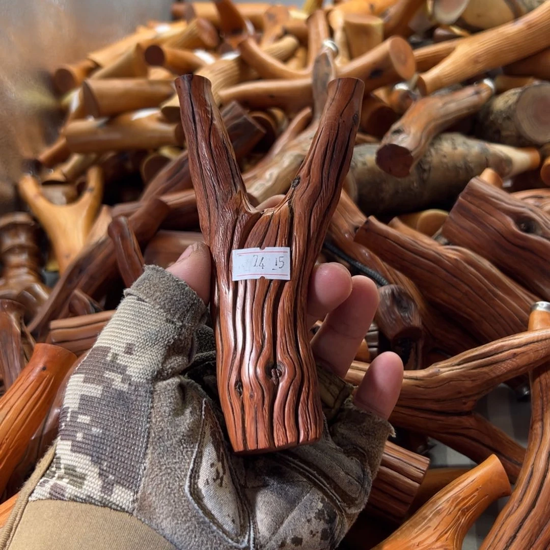 火琉璃树杈木弓手工