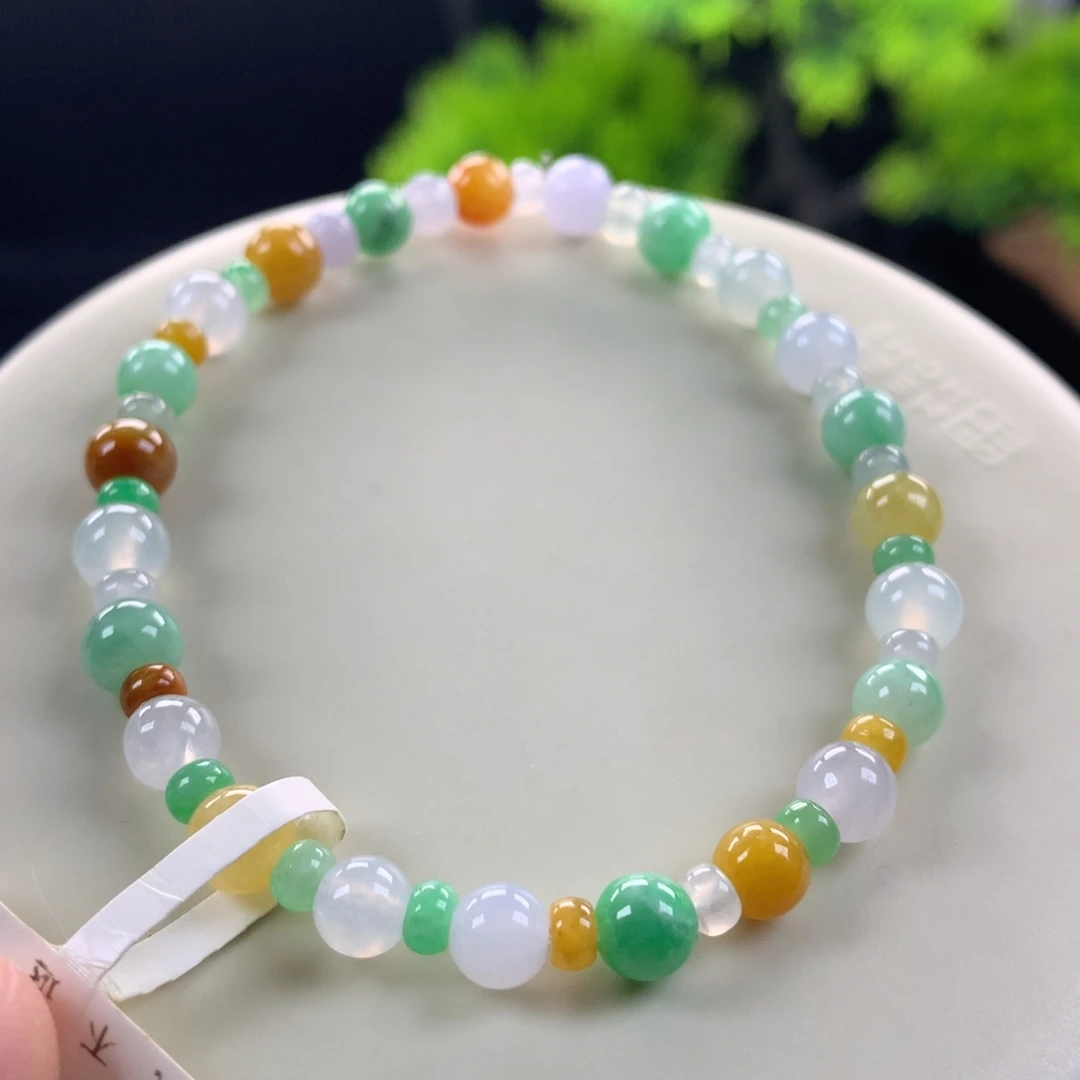 翡翠未镶嵌手链卡4～6