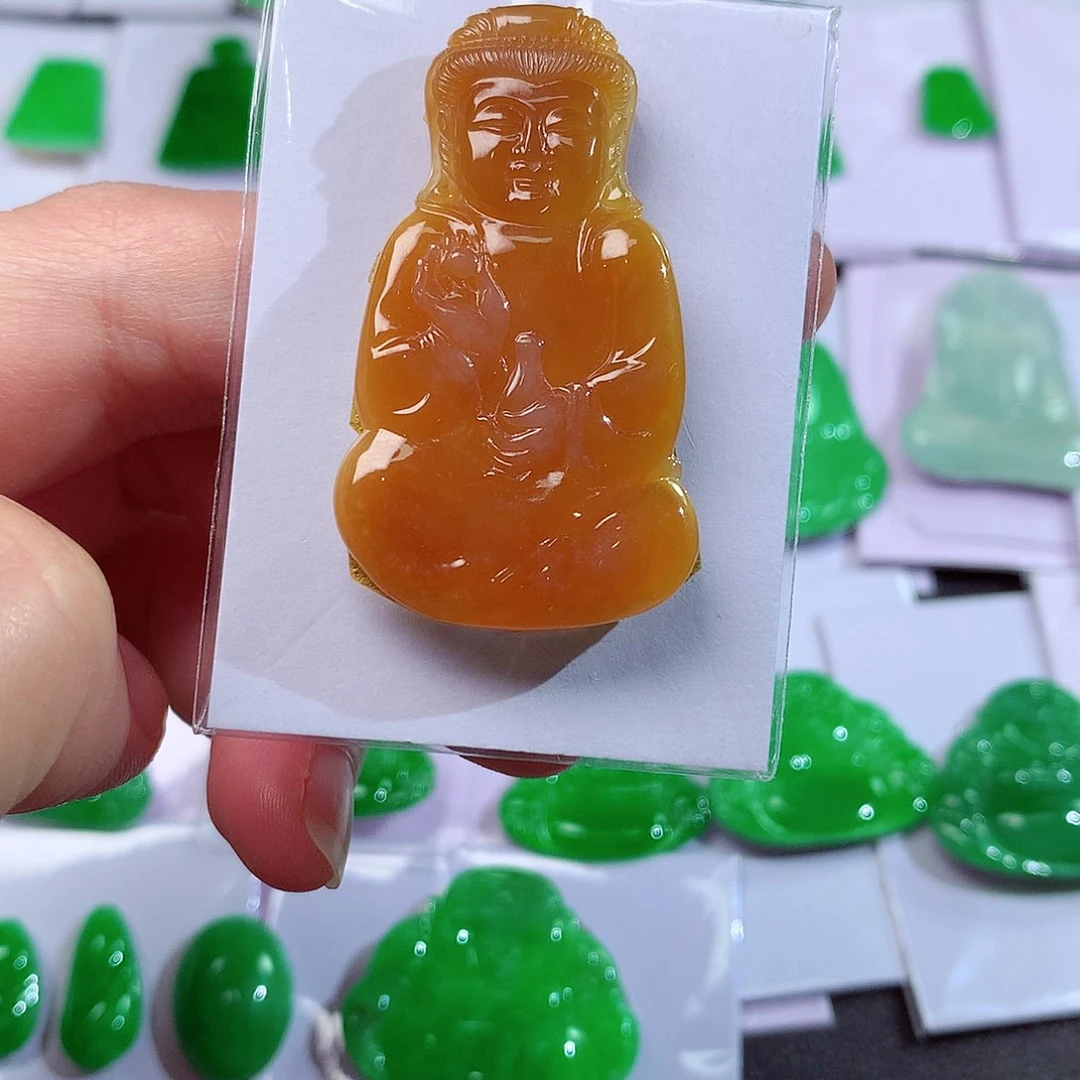 吊坠(赠链)未镶嵌翡翠天然翡翠