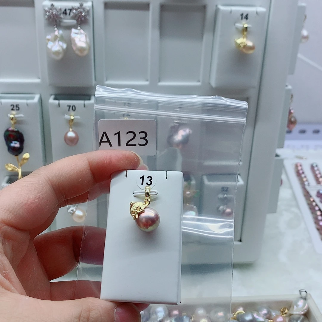 淡水珍珠吊坠(不含链)合金