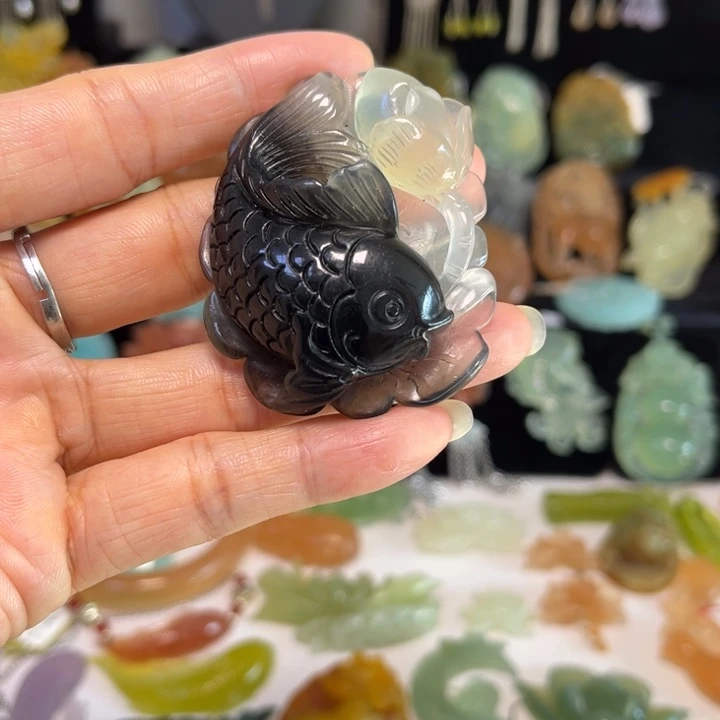 蛇纹石玉未镶嵌吊坠(赠链)