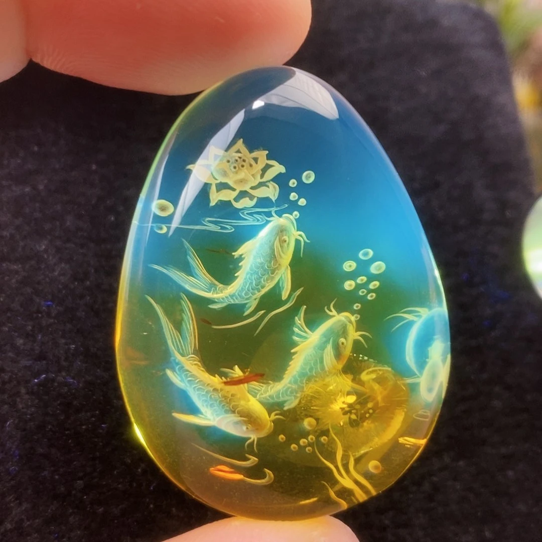 【闪购商品】未镶嵌吊坠(不含链)金珀花珀吊坠
