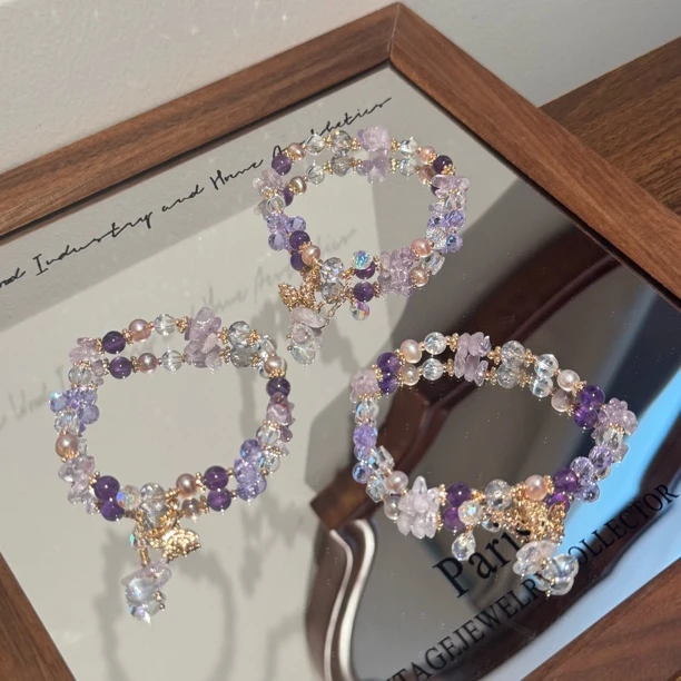 非金属仿水晶手链 灵兰珠宝 福袋手链 多样性发货