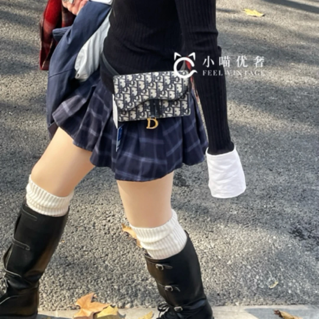 99新 DIOR/迪奥 经典款蓝色老花woc腰包胸包 送链条可做斜挎包