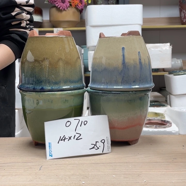 粗陶多肉花盆微瑕710
