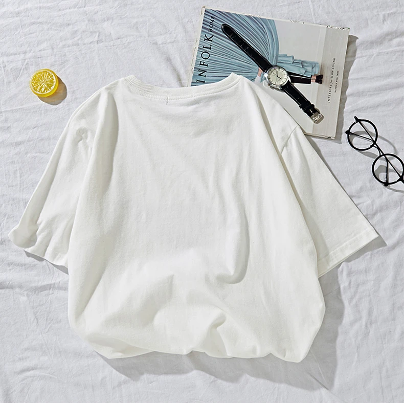 【三Y草】【不变形的短袖】潮牌男女同款宽松纯棉短袖情侣T恤