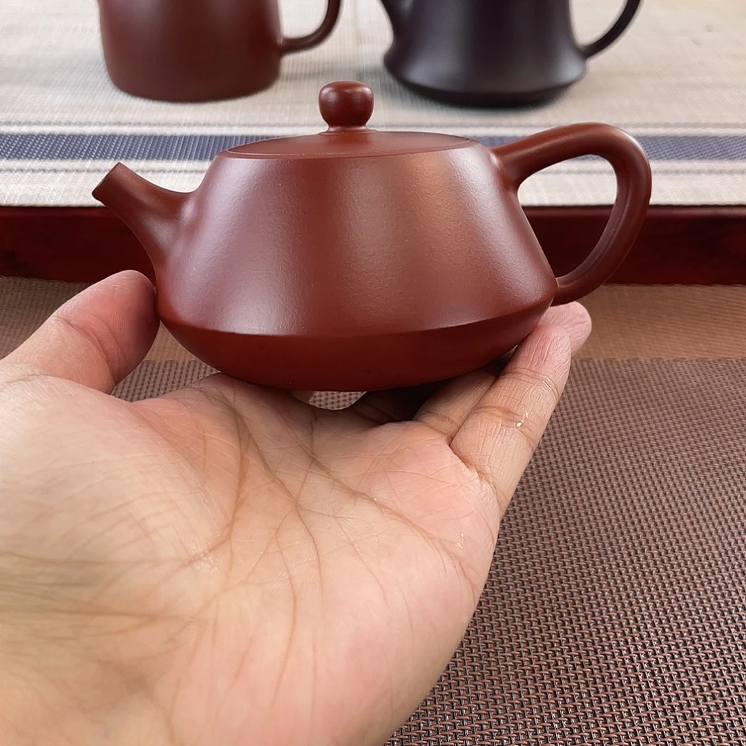 朱泥壶原矿朱泥柱瓢器型