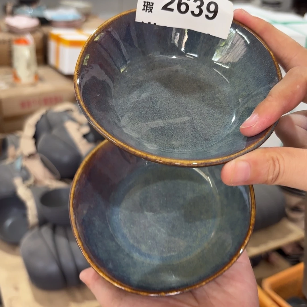 陶瓷2639 微瑕陶瓷餐具2个