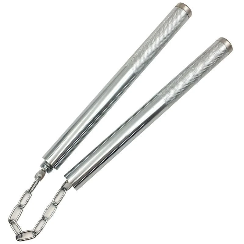 二合一双节棍防身表演练习儿童成人初学者实战李小龙不锈钢双截棍