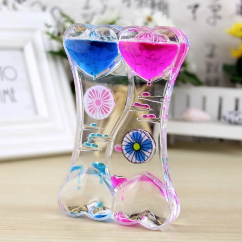 创意旋转风车炫彩油漏摆件礼品情人节新年生日礼物地摊小摆件