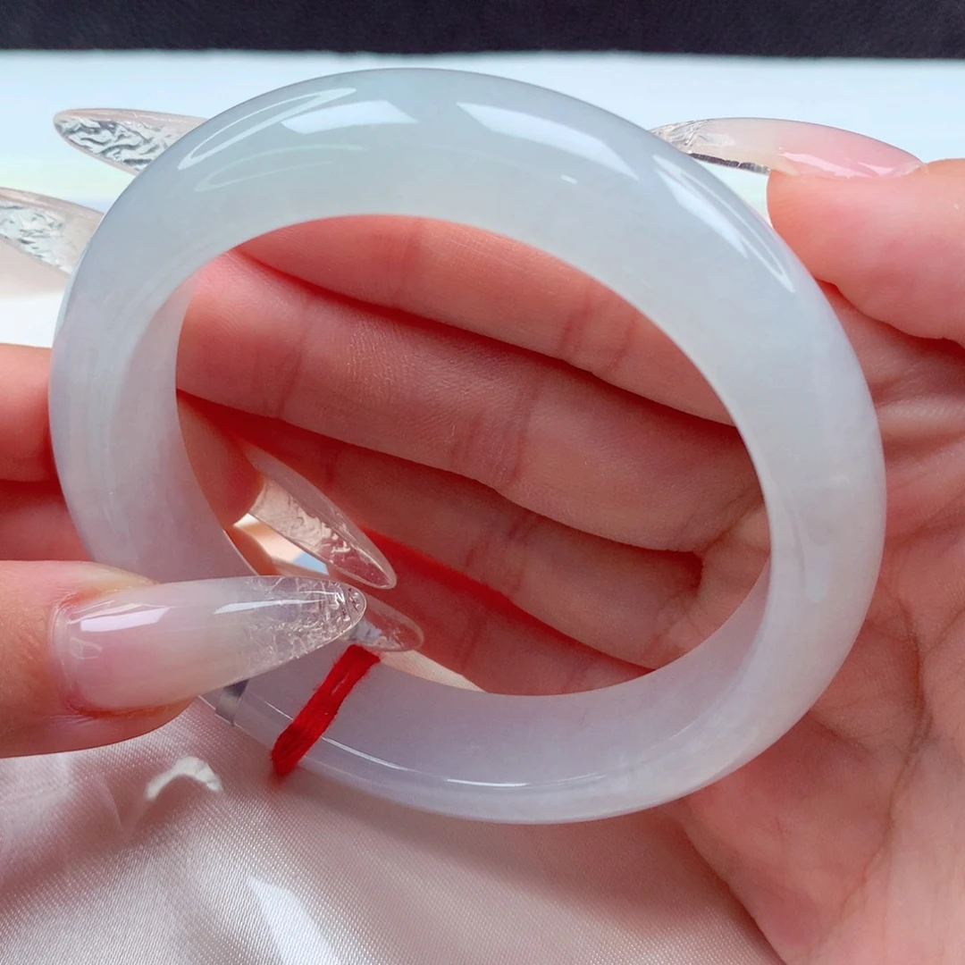 翡翠手镯未镶嵌天然缅甸翡翠A货手镯 90号