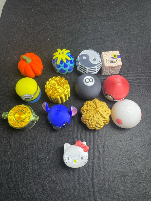 卡通皮头巧克盒迷你3D打印磁吸款式可选台球收纳盒桌球收纳盒