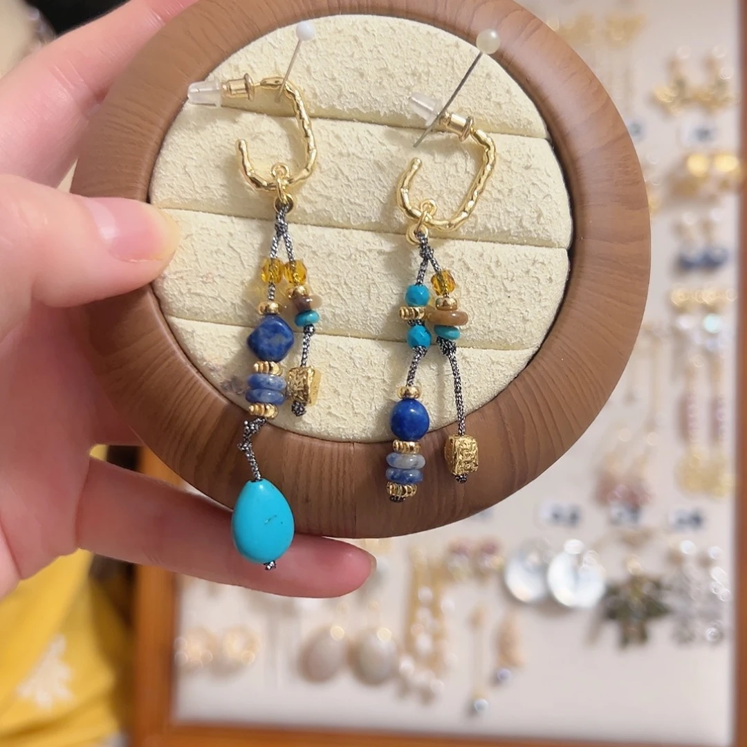 耳饰银S925镶嵌淡水珍珠