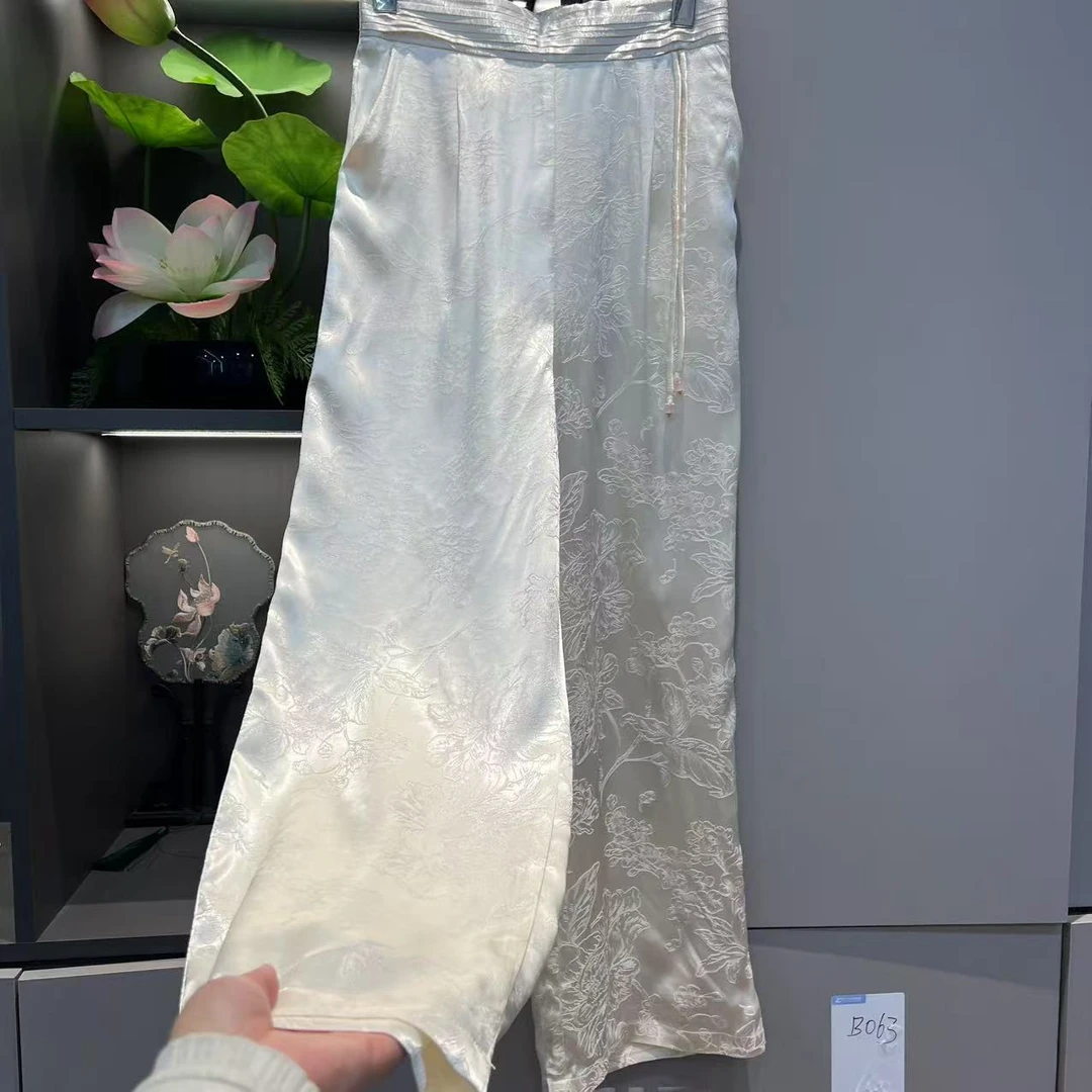 【花绣雅裳】新中式百搭春夏直筒裤5035