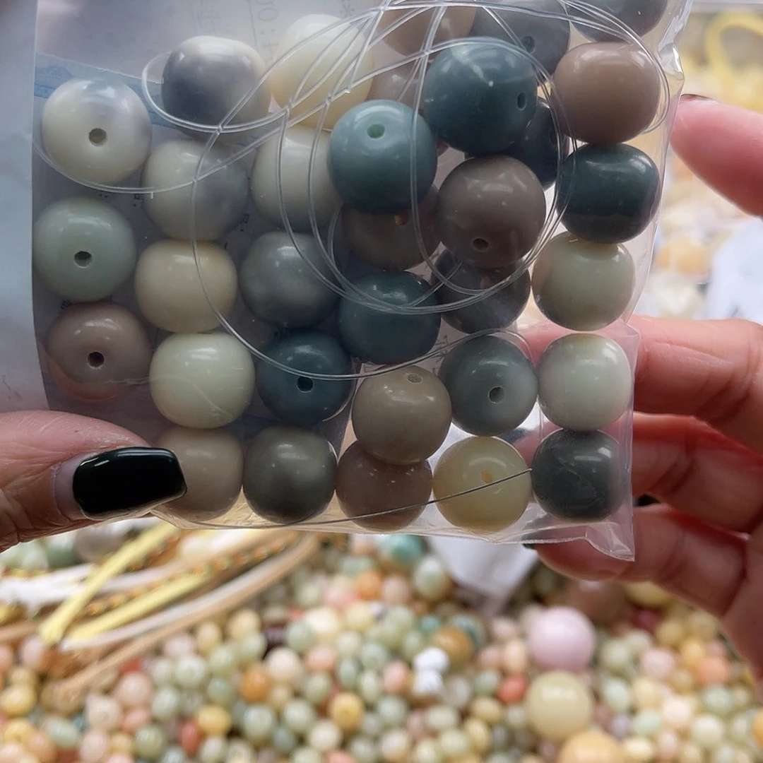 白玉菩提吊坠A/14mm/30颗