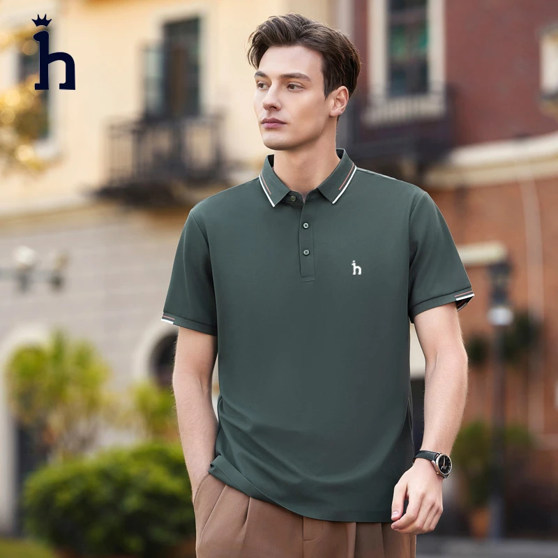 哈吉斯潮牌夏季男女薄款POLO衫短袖商务T恤休闲时尚半袖翻领百搭