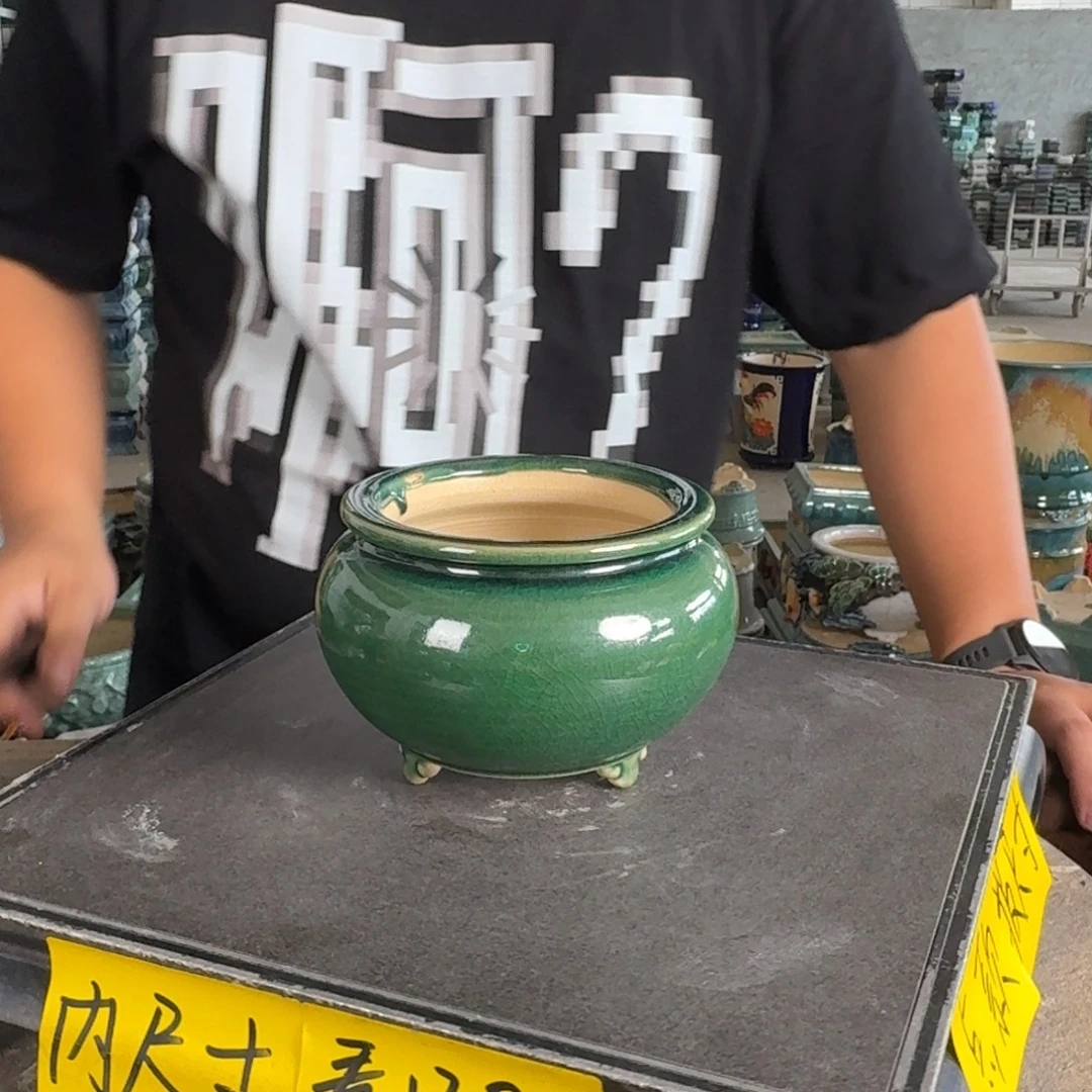 墨***池。一风堂石湾花盆 气孔 内9*7