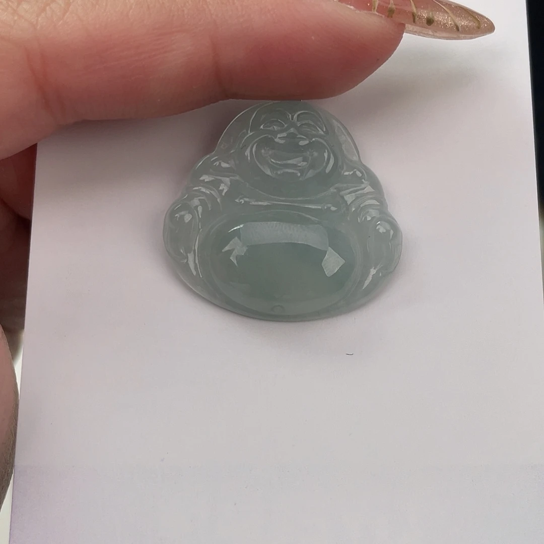 翡翠未镶嵌颈饰佛公