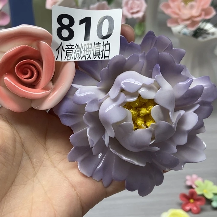 大***视陶瓷手工制作陶瓷花