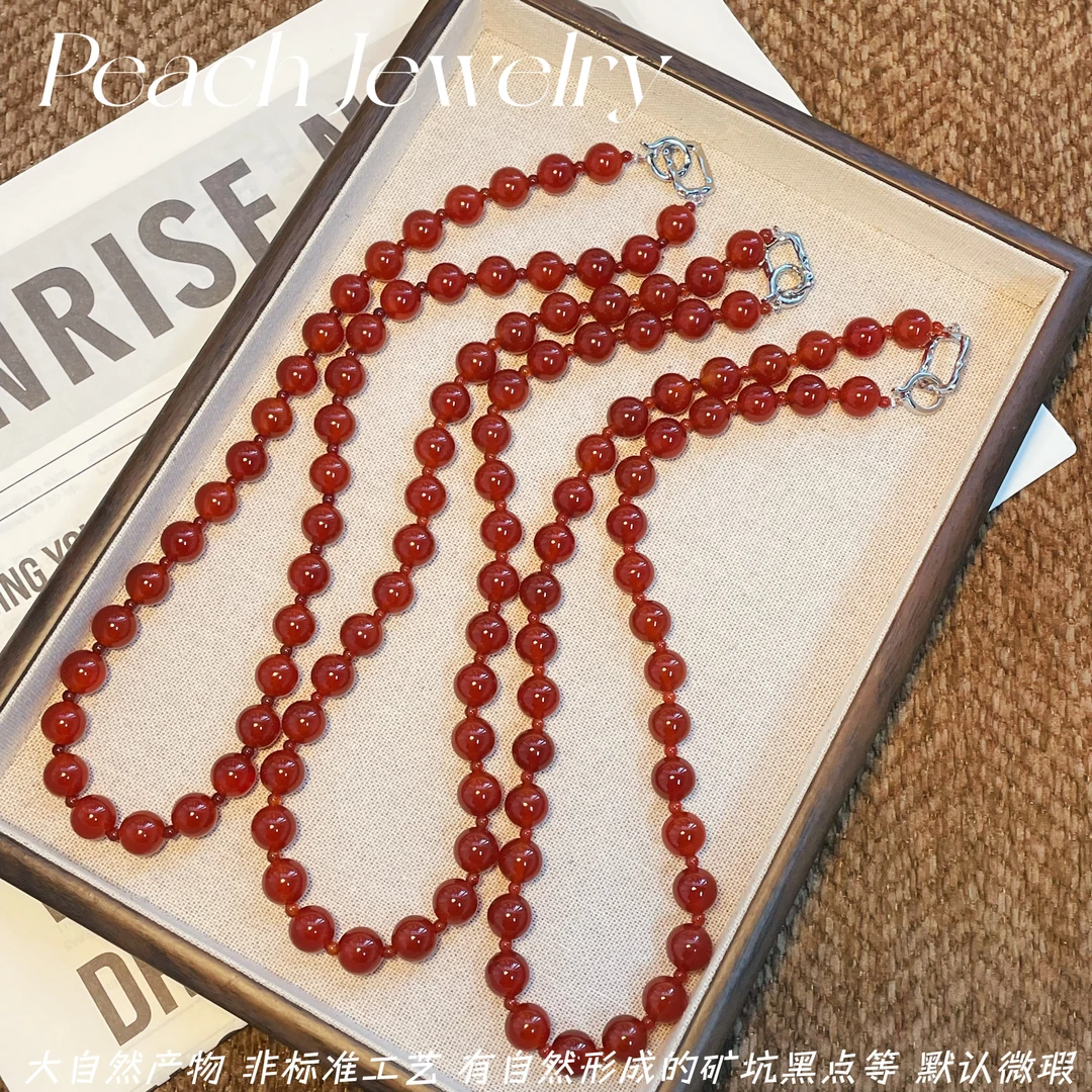 露丝同款红玛瑙开口项链 H493 多样性发一颜色微差