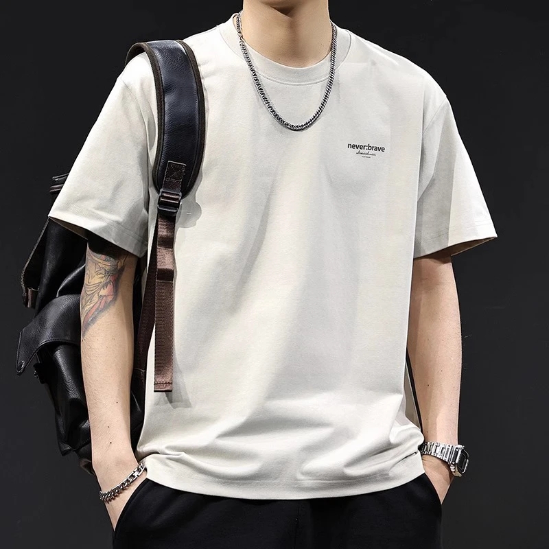 U&PURA短袖t桖男男士运动夏季半袖t恤宽松潮设计百搭潮流T恤