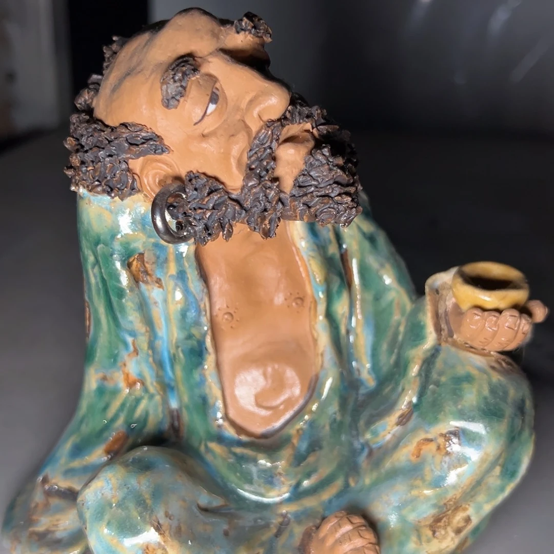 正宗岭南石湾盆放漏