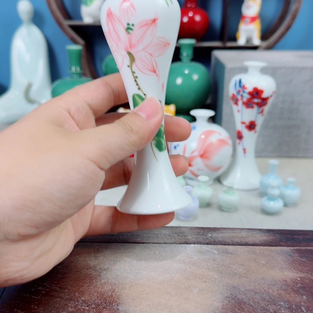 陶瓷手工小花器摆件
