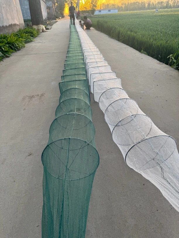 20米25乘30框架多规格捕鱼笼虾笼渔网尼龙材质地笼鱼网捕虾工具