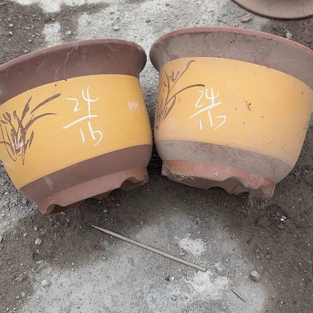 宜兴紫砂花盆，现货发