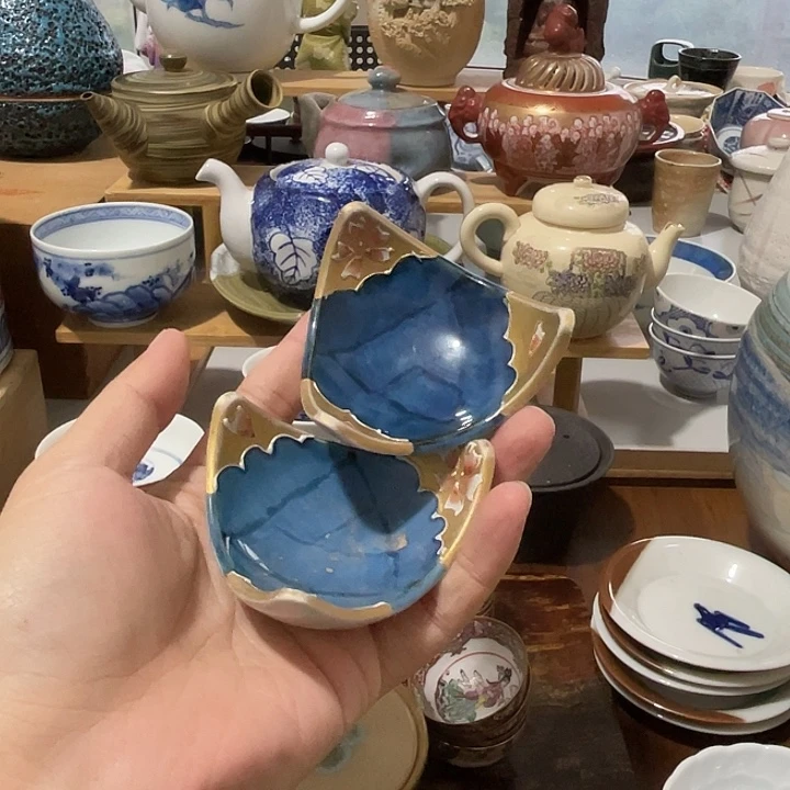 瓷片一对器皿挺不错的