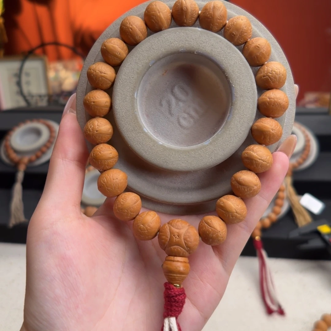 手串凤眼菩提13mm铁籽单圈素串货头