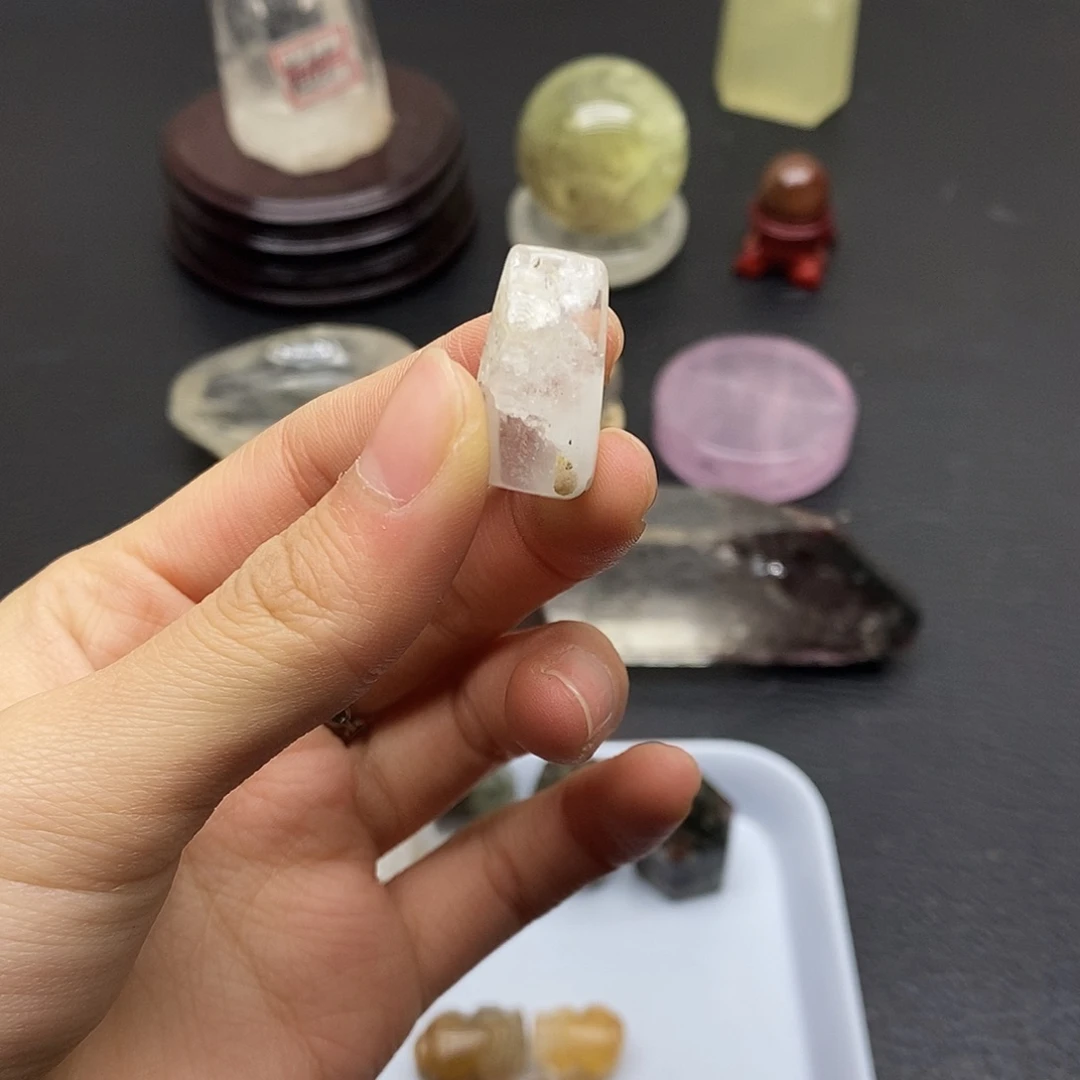 珠宝半成品水晶未镶嵌108水晶石