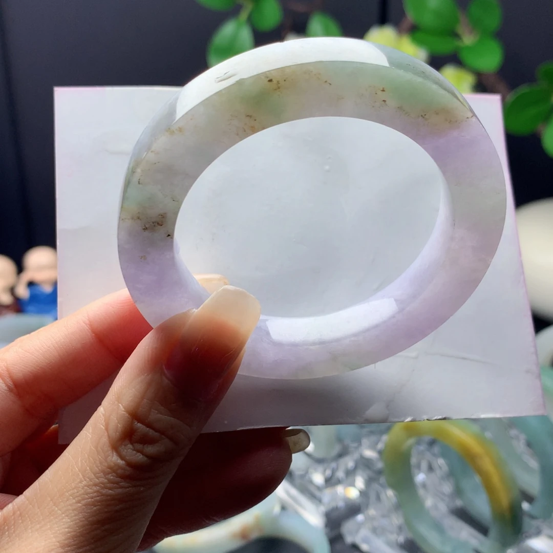 定制翡翠未镶嵌翡翠手镯51_56