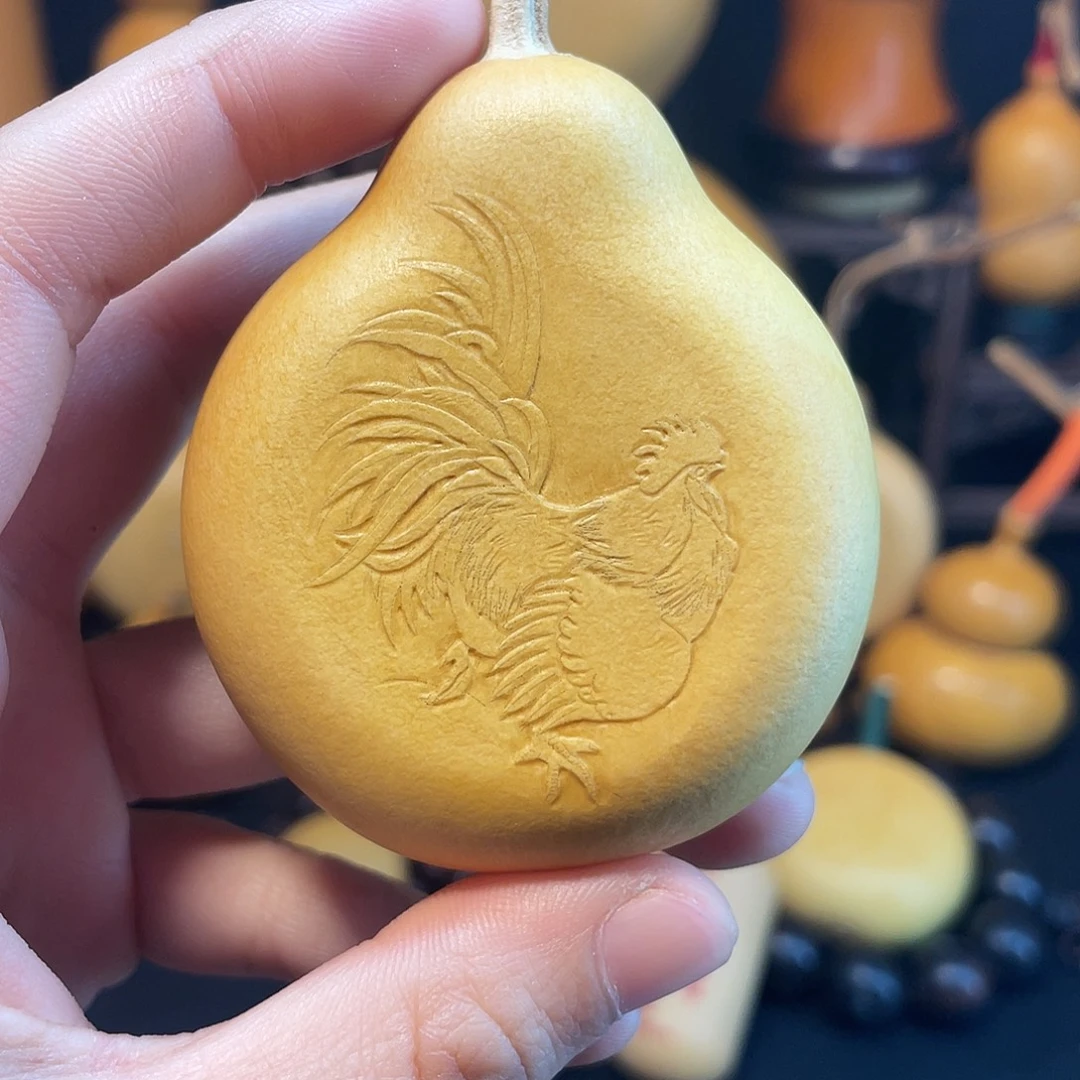 公鸡押花葫芦葫芦